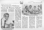 "Literatura chilena goza de buena salud"  [artículo].
