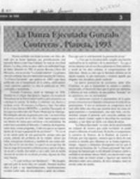 La Danza ejecutada, Gonzalo Contreras, Planeta, 1993  [artículo].