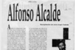 Alfonso Alcalde  [artículo] José Angel cuevas.