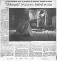 "El desquite" debutará en festival alemán  [artículo].