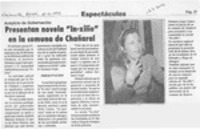 Presentan novela "In-xilio" en la comuna de Chañaral  [artículo].