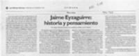 Jaime Eyzaguirre, historia y pensamiento