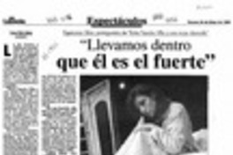 "Llevamos dentro que él es el fuerte"  [artículo] Carmen Gloria Muñoz.