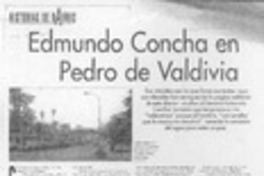 Edmundo Concha en Pedro de Valdivia