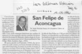 San Felipe de Aconcagua  [artículo] Sergio Martínez Baeza.