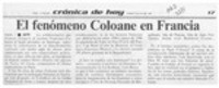 El Fenómeno Coloane en Francia  [artículo].