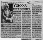 Volodia, nuevo octagenario  [artículo] Luis Merino Reyes.