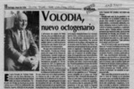 Volodia, nuevo octagenario  [artículo] Luis Merino Reyes.