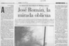 José Román, la mirada oblicua