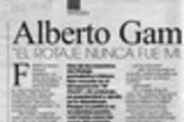 Alberto Gamboa, "El rotaje nunca fue muy derecho"  [artículo] Silvia Peña Pinilla.