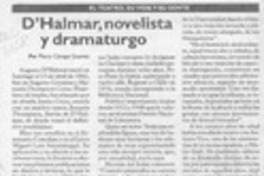 D'Halmar, novelista y dramaturgo  [artículo] Mario Cánepa Guzmán.