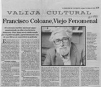Francisco Coloane, viejo fenomenal  [artículo].