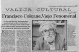 Francisco Coloane, viejo fenomenal  [artículo].