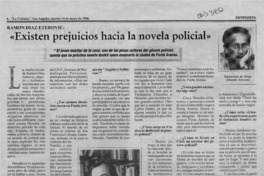 "Existen prejuicios hacia la novela policial"  [artículo] Jorge Abasolo Aravena.