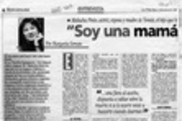 "Soy una mamá planta que echa raíces"  [artículo] Margarita Serrano.