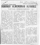 Domingo Almendras Alvarez  [artículo] Carlos René Ibacache I.