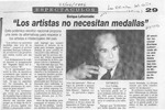 "Los Artistas no necesitan medallas"  [artículo].