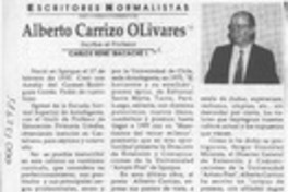 Alberto Carrizo Olivares  [artículo] Carlos René Ibacache I.