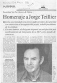 Homenaje a Jorge Teillier  [artículo].