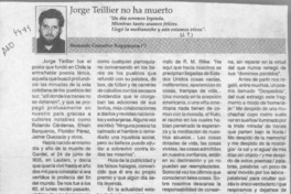 Jorge Teillier no ha muerto  [artículo] Bernardo González Koppmann.