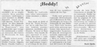 Heddy!  [artículo] Ruth Ojeda.