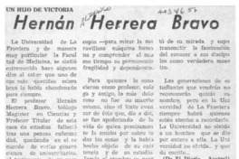 Un Hijo de Victoria, Hernán Herrera Bravo  [artículo].