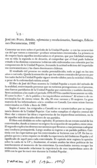 Rebeldes, reformistas y revolucionarios  [artículo] Luis Moulián Emparanza.