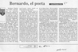 Bernardo, el poeta  [artículo] José Christian Páez.