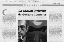 La ciudad anterior de Gonzalo Contreras  [artículo] Juan Pablo Valdivia Hevia.