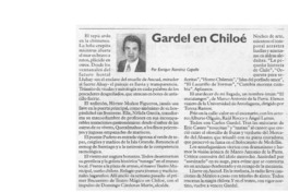 Gardel en Chiloé  [artículo] Enrique Ramírez Capello.
