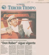 "Don Rober" sigue vigente