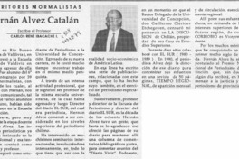 Hernán Alvez Catalán  [artículo] Carlos René Ibacache I.