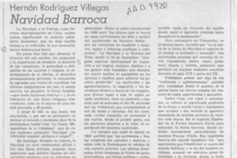 Navidad barroca  [artículo] Hernán Rodríguez Villegas.