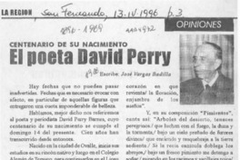 El poeta David Perry  [artículo] José Vargas Badilla.