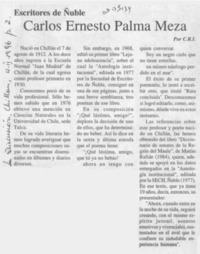 Carlos Ernesto Palma Meza  [artículo] C. R. I.