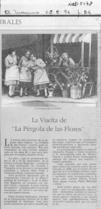 La Vuelta de "La pérgola de las flores"  [artículo].