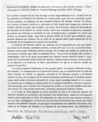 Introducción a la historia del derecho chilenoo  [artículo] C. Salinas.