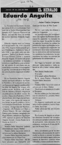 Eduardo Anguita  [artículo] Jaime Gatica Jorquera.