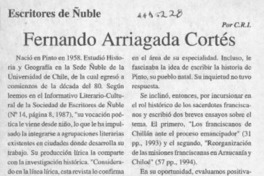 Fernando Arriagada Cortés  [artículo] C. R. I.
