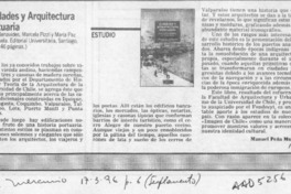 Ciudades y arquitectura portuaria  [artículo] Manuel Peña Muñoz.