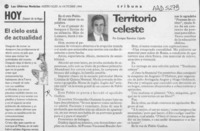 Territorio celeste  [artículo] Enrique Ramírez Capello.