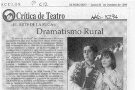 "El arte de la fuga" dramatismo rural  [artículo] Carola Oyarzún L.