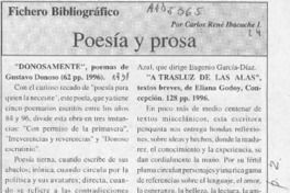 Poesía y prosa  [artículo] Carlos René Ibacache I.