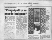 "Panguipulli y su pasado indígena"  [artículo].