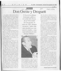 Don Oreste y Droguett  [artículo] Sergio Ramón Fuentealba.