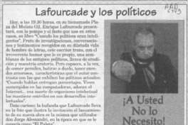 Lafourcade y los políticos  [artículo].
