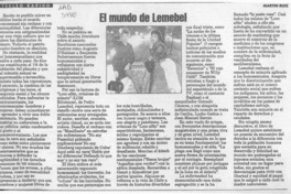 El mundo de Lemebel  [artículo] Martín Ruiz.