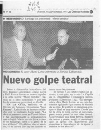 Nuevo golpe teatral