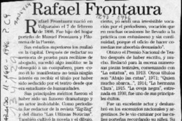 Rafael Frontaura  [artículo] Adolfo Simpson T.