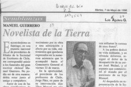 Novelista de la tierra  [artículo] Luis Aguilera G.